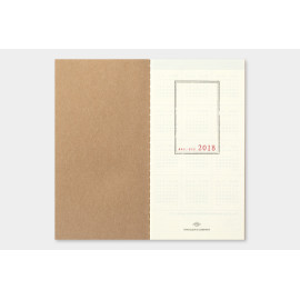 Traveler's Notebook Regular Size Refill - Weekly Diary + Memo (2018)