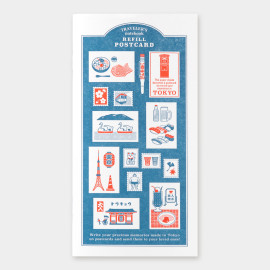Traveler's Notebook Refill for Regular Size [14480-006] - TOKYO EDITION Postcard