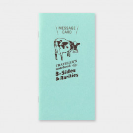 Traveler's Notebook x B-Sides & Rarities Regular Size Refill [14432-006] - Message Card
