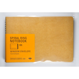 Traveler's Factory Spiral Ring Notebook B6 - 15252-006 Window Envelope