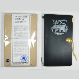 Traveler's Notebook Starter Kit Regular Size "Blue" - T.S.L KURASHIKI Customized Notebook (A)