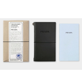 Traveler's Notebook Starter Kit Regular Size X PRADA [Black]