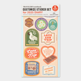 Traveler's Notebook Customized Sticker Set (2025) Traveler's Notebook Customized Sticker Set (2025)