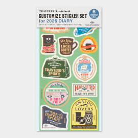 Traveler's Notebook Customized Sticker Set (2026) Traveler's Notebook Customized Sticker Set (2026)