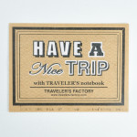 Traveler's Factory Original Baggage Sticker Narita Limited Edition - Have a Nice Trip with Traveler's Notebook Traveler's Factory Original Baggage Sticker Narita Limited Edition - Have a Nice Trip with Traveler's Notebook