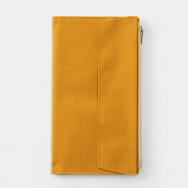 Traveler's Notebook Paper Cloth Zipper Case Regular Size [07100-193] - Mustard