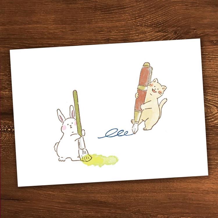 Beverly Stamp Maste No Aibou [TSW-122] - Rabbit and Fude Ink