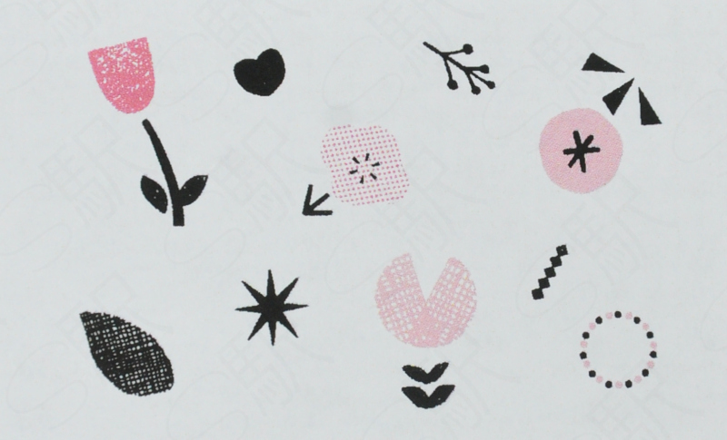 Mizushima JIZAI Clear Stamp Pocket [STJ-P-H02] - Flowers 02
