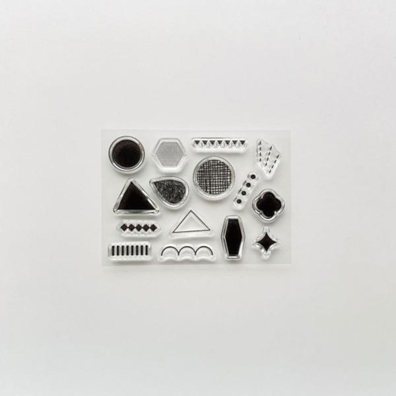 Mizushima JIZAI Clear Stamp Pocket [STJ-P-K01] - Shapes 01