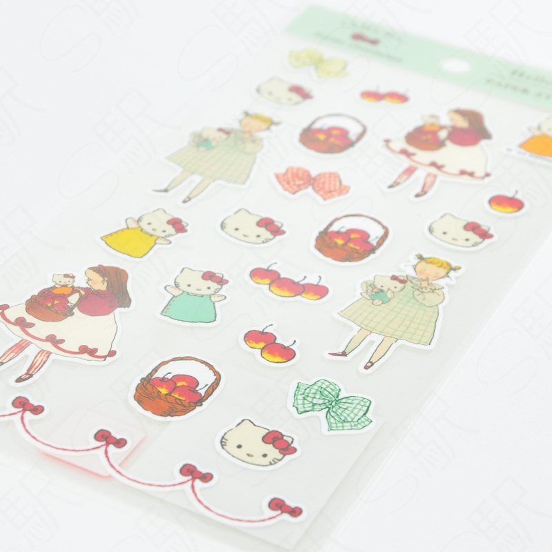 Active Corporation Sticker Sheet Kurahashi Rei x Sanrio Hello Kitty [K03-SV-125] - Sanrio Apple