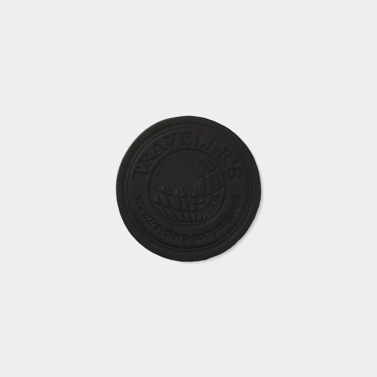 Traveler's Factory Leather Coaster Circle [07100-565] - Black