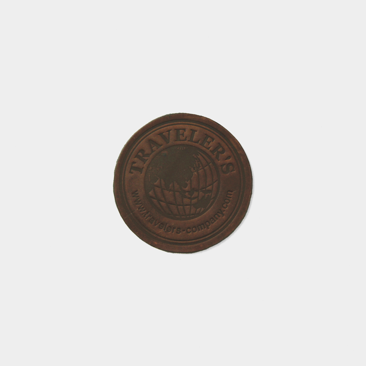 Traveler's Factory Leather Coaster Circle [07100-566] - Brown