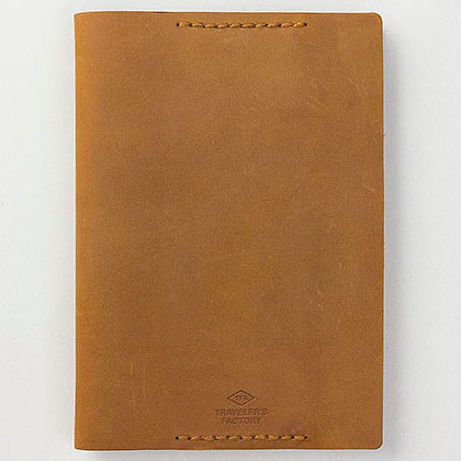 Traveler's Factory Leather Book Cover - Camel